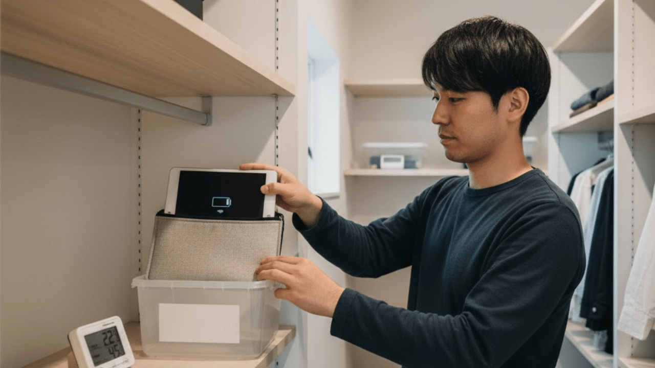 長時間使わないiPadの保管方法