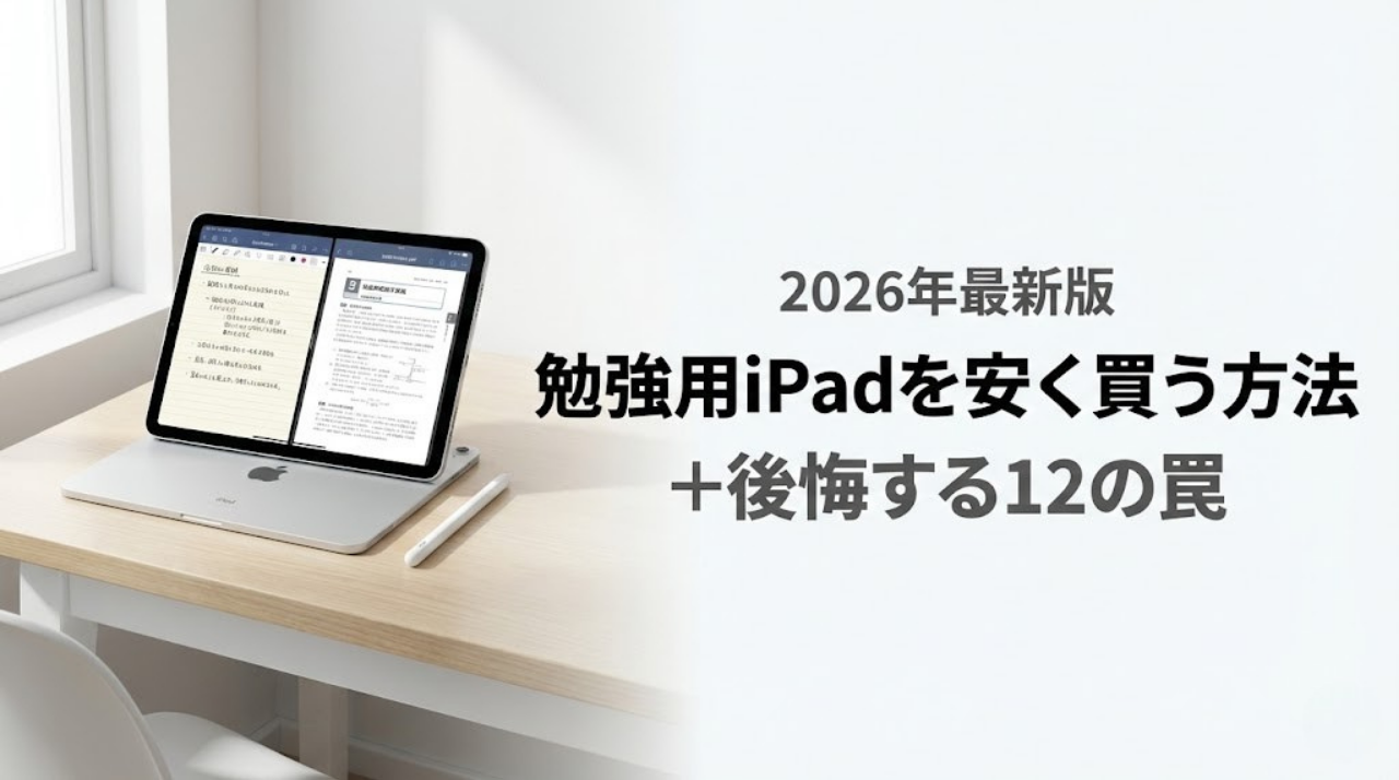 勉強用iPadを安く買う方法と後悔パターンを解説する2026年最新版ガイド