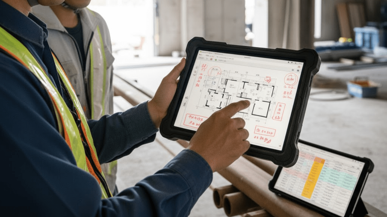 建築現場でのiPad活用