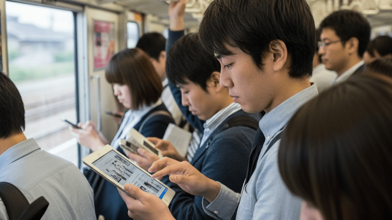 電車で使うのは恥ずかしいか