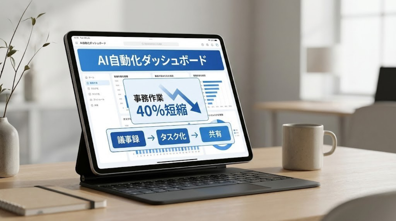 AIとiPadで事務作業を40%短縮する2026年版iPad仕事術のイメージ