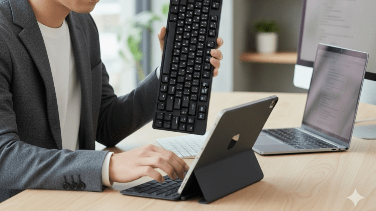 PCと異なるキーボード操作