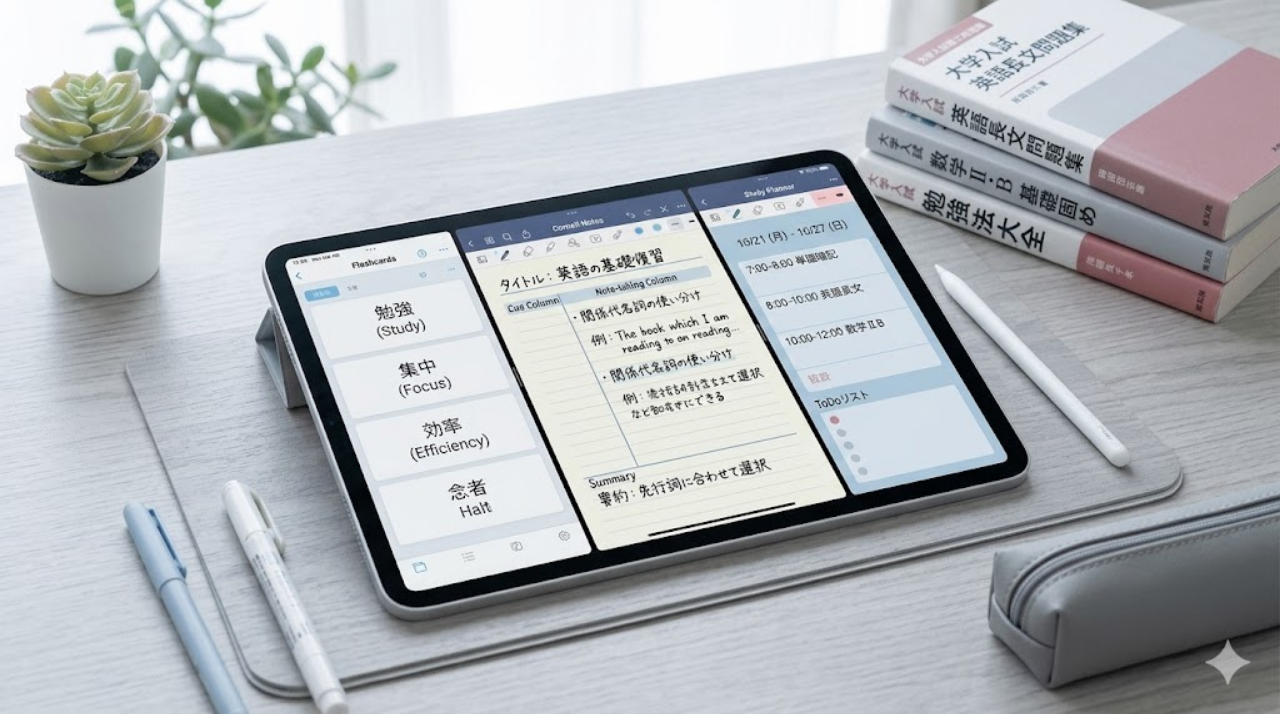 GoodNotesで使う勉強用テンプレートのイメージ画像