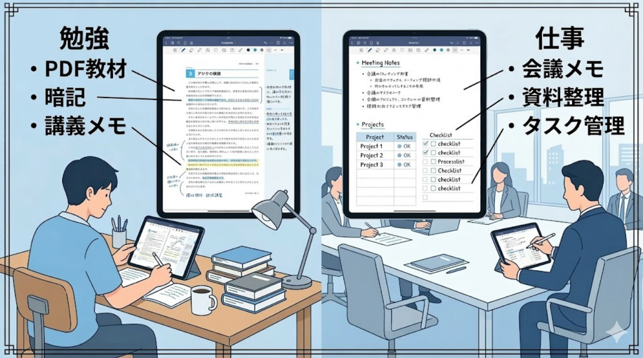 Goodnotesの勉強と仕事での活用例