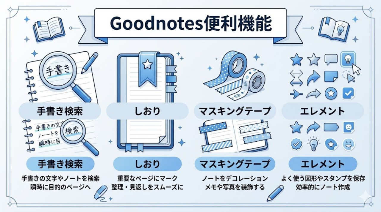 Goodnotesの便利機能まとめ