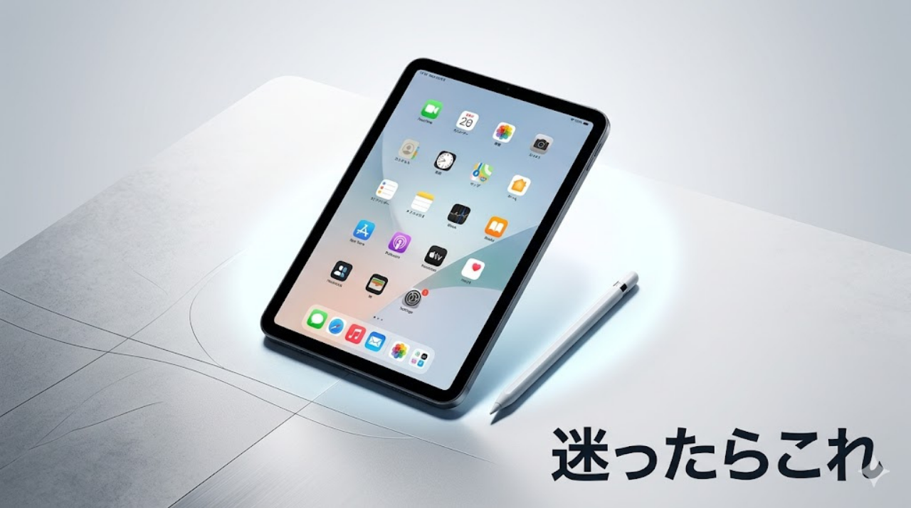 おすすめのiPadとApple Pencilの組み合わせを示すイメージ